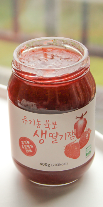 유기농 육보 딸기 60% 딸기잼(상시)/ 70% 딸기잼 (예약) 400g자체브랜드국내 둘러앉은밥상